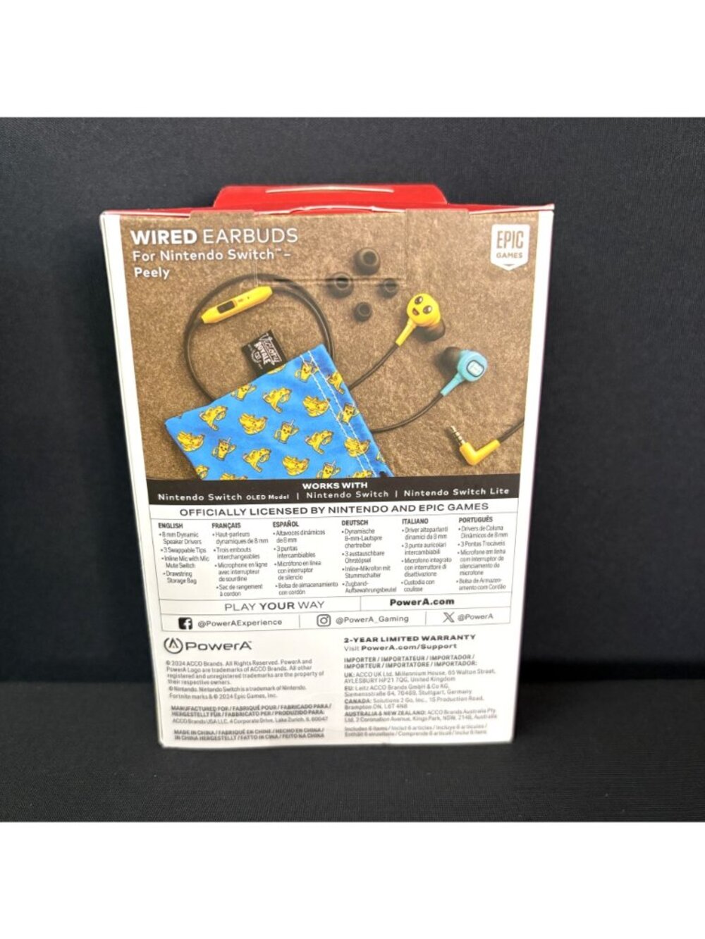 PowerA Fortnite Peely Accessories Pack Nintendo Switch Wireless Controller Bonus - Picture 9 of 9